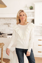 Load image into Gallery viewer, Cold Shoulder Sweater in Ivory