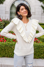 Load image into Gallery viewer, Cold Shoulder Sweater in Ivory