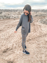 Load image into Gallery viewer, Love To Lounge Long Sleeve Paneled Pullover