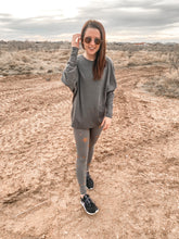 Load image into Gallery viewer, Love To Lounge Long Sleeve Paneled Pullover