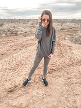 Load image into Gallery viewer, Love To Lounge Long Sleeve Paneled Pullover