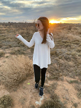 Load image into Gallery viewer, It's Your Move Long Sleeve V-Neck Top in Bone