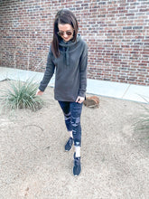 Load image into Gallery viewer, The Kate Hi-Lo Cowl Neck Pullover