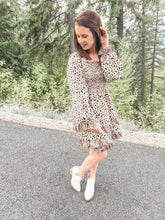 Load image into Gallery viewer, The Amelia Smocked Leopard Dress