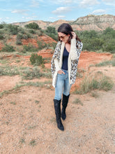 Load image into Gallery viewer, Cuddle Up Cutie White Leopard Cardigan