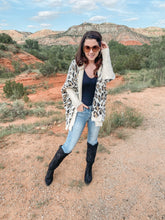 Load image into Gallery viewer, Cuddle Up Cutie White Leopard Cardigan