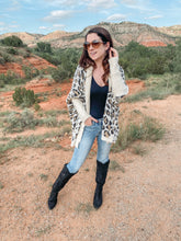 Load image into Gallery viewer, Cuddle Up Cutie White Leopard Cardigan