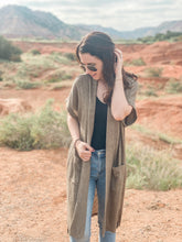 Load image into Gallery viewer, The Terri Olive Cardigan