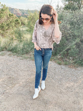 Load image into Gallery viewer, The Taylor Olive Floral Top