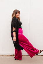 Load image into Gallery viewer, Cleo Velvet Wide Leg Pants
