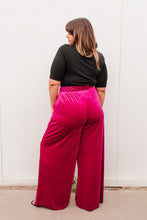Load image into Gallery viewer, Cleo Velvet Wide Leg Pants