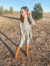 Load image into Gallery viewer, The Angie Grey Tier Top