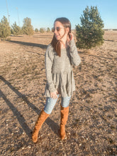 Load image into Gallery viewer, The Angie Grey Tier Top