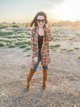 Load image into Gallery viewer, The Alexis Plaid Jacket In Rust