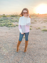 Load image into Gallery viewer, The Cameron Color Block Top in Lavender