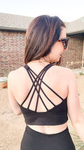 Load image into Gallery viewer, No Pain, No Gain Sports Bra In Black