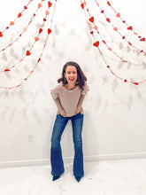 Load image into Gallery viewer, The Lily Maroon Stripe Top