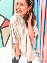 Load image into Gallery viewer, The Naomi Oversized Hoodie in Tan