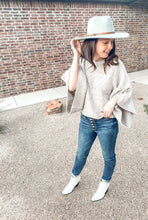 Load image into Gallery viewer, The Maxine Bohemian Poncho Sweater