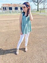 Load image into Gallery viewer, Mint To Be Wild Leopard Tiered Sleeveless Top