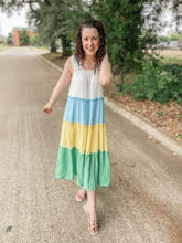 Load image into Gallery viewer, The Aurora Color-block Dress