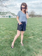 Load image into Gallery viewer, Linen & Love Shorts- Black