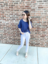 Load image into Gallery viewer, The Talley Top- Navy