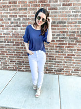 Load image into Gallery viewer, The Talley Top- Navy