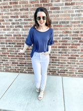 Load image into Gallery viewer, The Talley Top- Navy