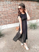 Load image into Gallery viewer, The Mai Smocked Dress- Black