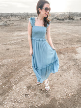 Load image into Gallery viewer, The Edith Smocked Ruffled Dress