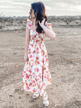 Load image into Gallery viewer, The Fancy Floral Edith Smocked Ruffled Dress