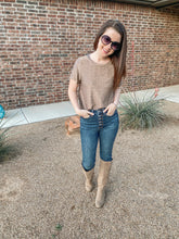 Load image into Gallery viewer, The Tinsel Short Sleeve Knit Top