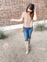 Load image into Gallery viewer, The Tinsel Short Sleeve Knit Top