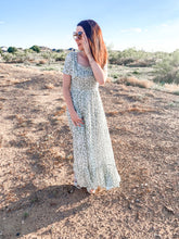 Load image into Gallery viewer, The Beck Olive Floral Smocked Dress