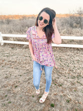 Load image into Gallery viewer, Hopelessly Devoted Floral Blouse