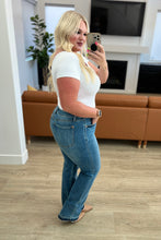 Load image into Gallery viewer, Beatrice High Rise Control Top Release Hem Slim Bootcut Jeans