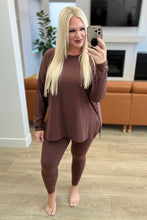 Load image into Gallery viewer, The Kierra Long Sleeve Loungewear Set in Mahogany