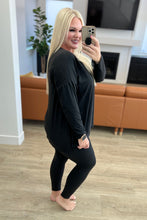 Load image into Gallery viewer, The Kierra Long Sleeve Loungewear Set in Black