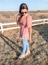 Load image into Gallery viewer, The Hayden Floral Babydoll Top