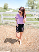 Load image into Gallery viewer, Linen & Love Shorts- Black