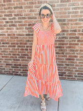 Load image into Gallery viewer, Buddy Love Red Gingham Smocked Dress