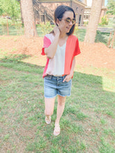 Load image into Gallery viewer, Pretty Pink Color Block Top