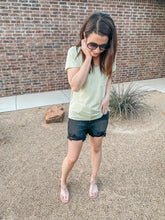 Load image into Gallery viewer, Sable High Rise Distressed Cut Off Shorts