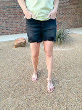 Load image into Gallery viewer, Sable High Rise Distressed Cut Off Shorts
