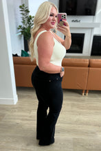 Load image into Gallery viewer, Etta High Rise Control Top Flare Jeans in Black