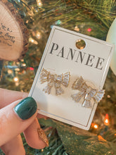 Load image into Gallery viewer, Crystal Bows Stud Earrings