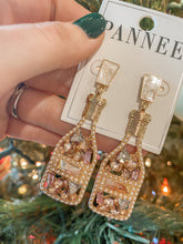 Load image into Gallery viewer, Champagne Kiss Earrings in Pink