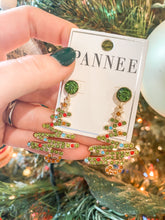 Load image into Gallery viewer, Jazz It Up Christmas Tree Earrings