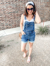 Load image into Gallery viewer, Ryder Cuffed Dark Denim Judy Blue Shortalls